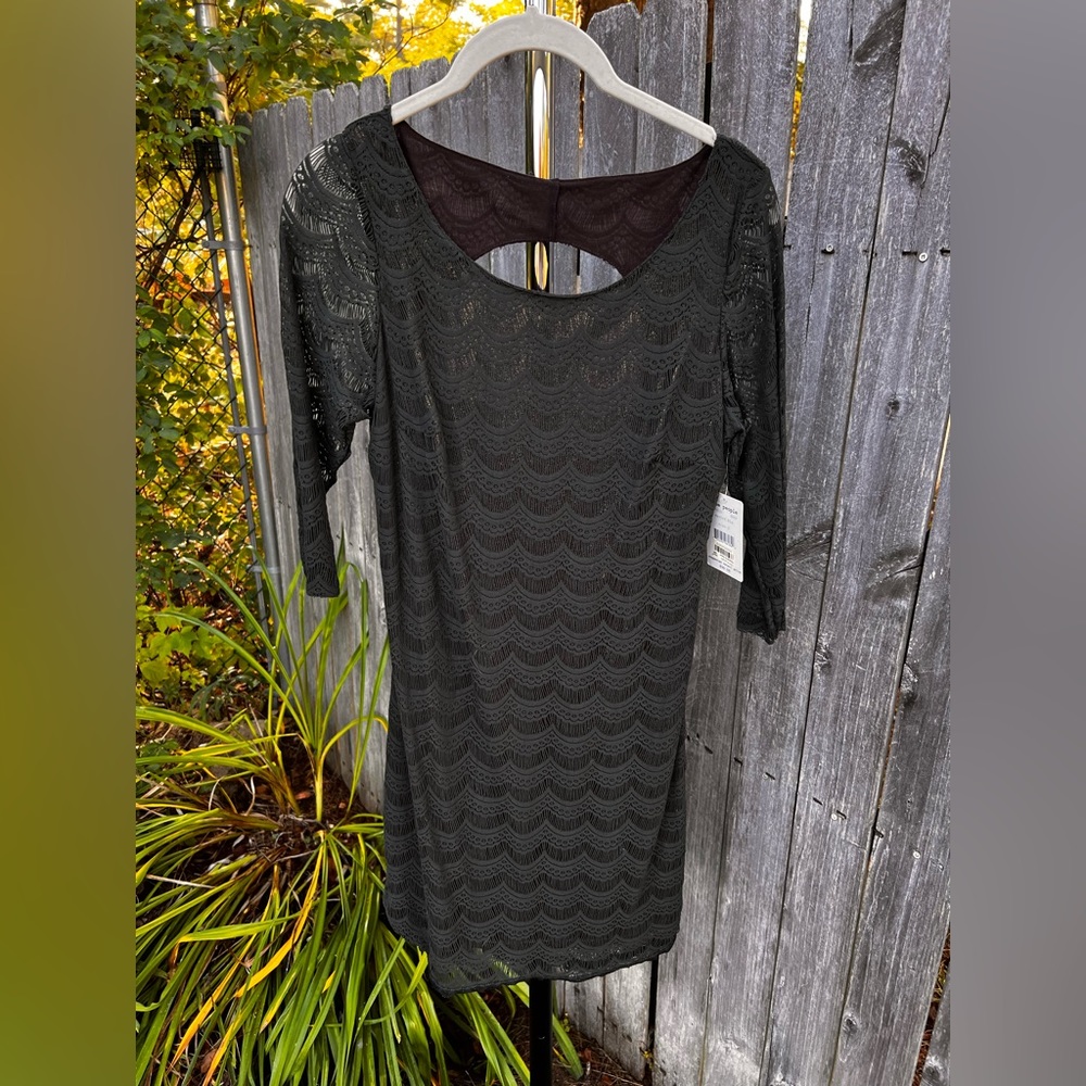 Free People Grey/Gold Casual Mini Dress NEW